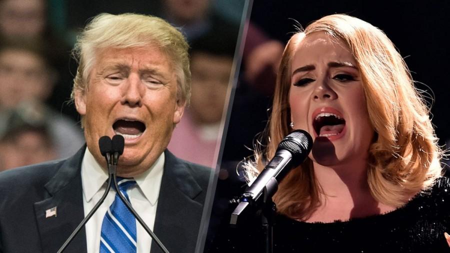 Donald Trump Gets a Hello From Adele